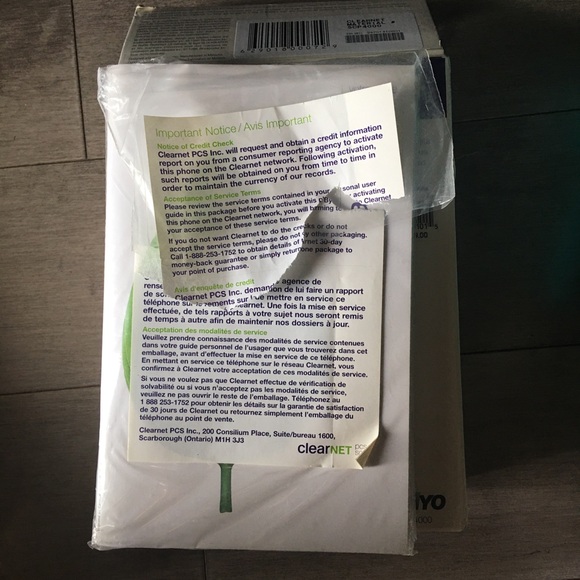 Vintage Sanyo SCP-4000 (CLEAR NET) CELL PHONE (WORKS)  f - Picture 10 of 13